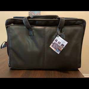 Protocol Leather Organizer/Computer Bag